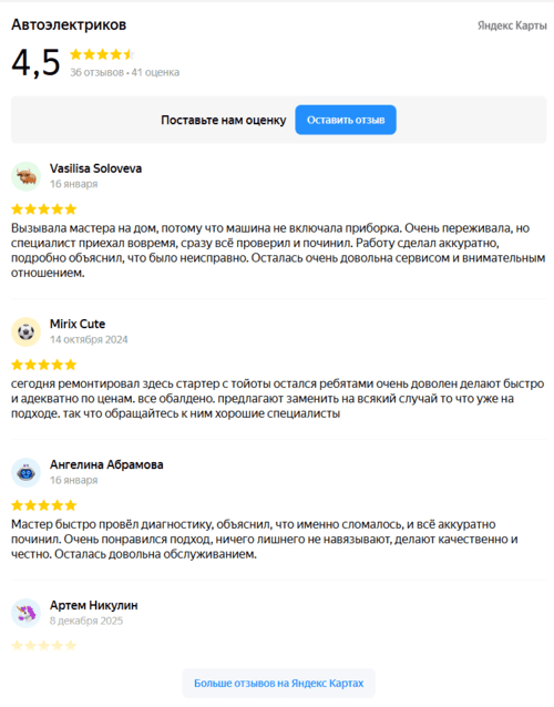 яндекс-отзывы